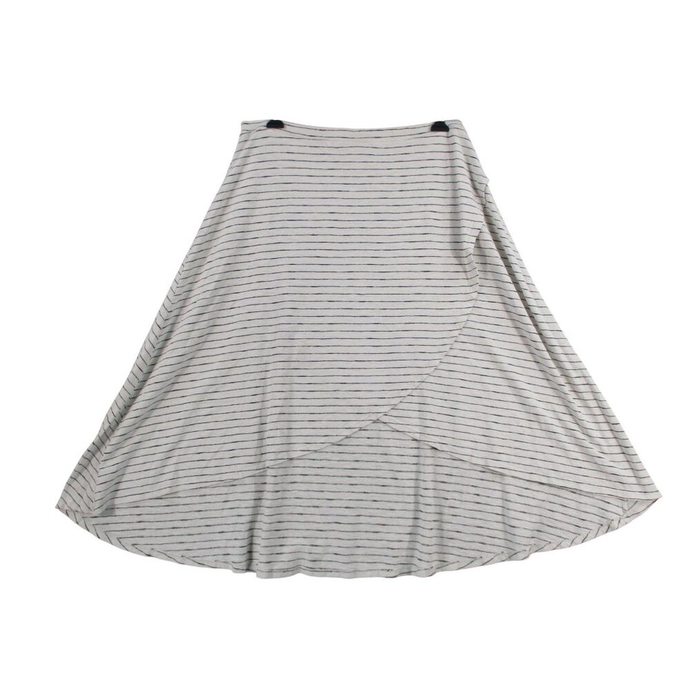 Cato Striped High-Low Skirt 18/20W‎ Cotton Blend Made In Cambodia